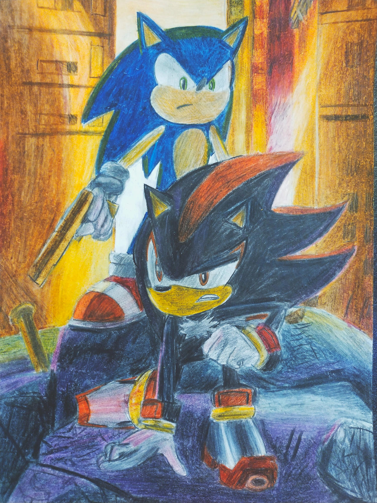 SONIC AND SHADOW by DOMREP1 on DeviantArt