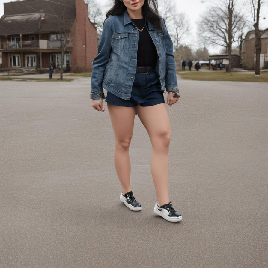 Me wearing my new fashions with new fashion shoes