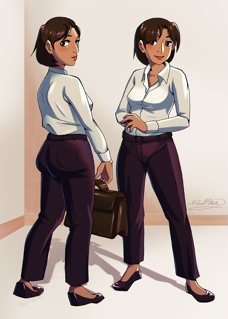 Office Lady by Deinexim on DeviantArt