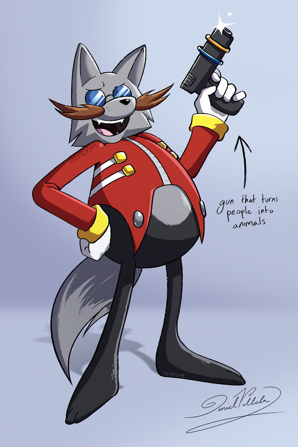 Rouge The Bat — Can you draw gadget the wolf please?