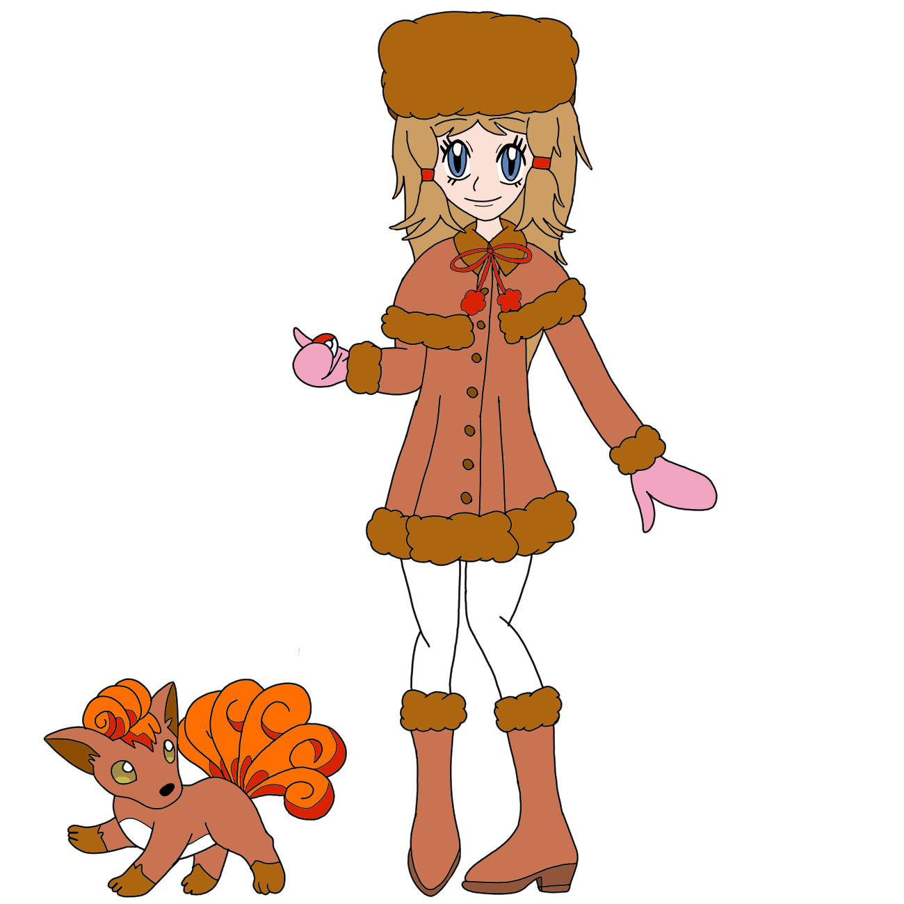 Azurena Ellie Jones azurena Vulpix winter outfit by red-diamond89 on DeviantArt