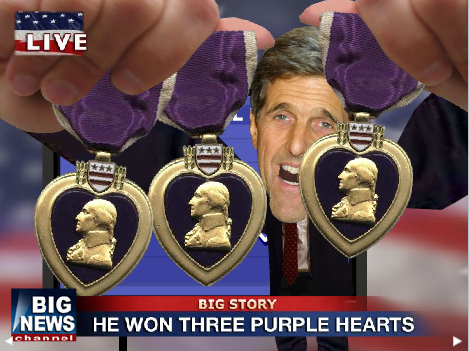 Three Purple Hearts