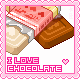 I Love Chocolate Stamp - NEW
