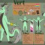 Vert the Deer Dragon Reference Sheet