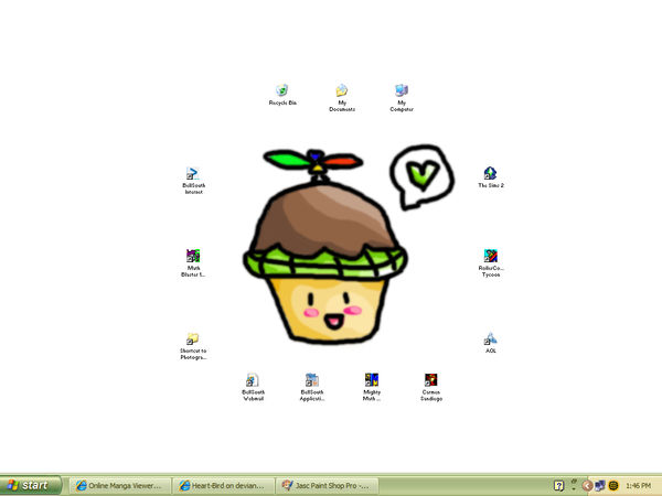 Cupcake Turtle - My desktop