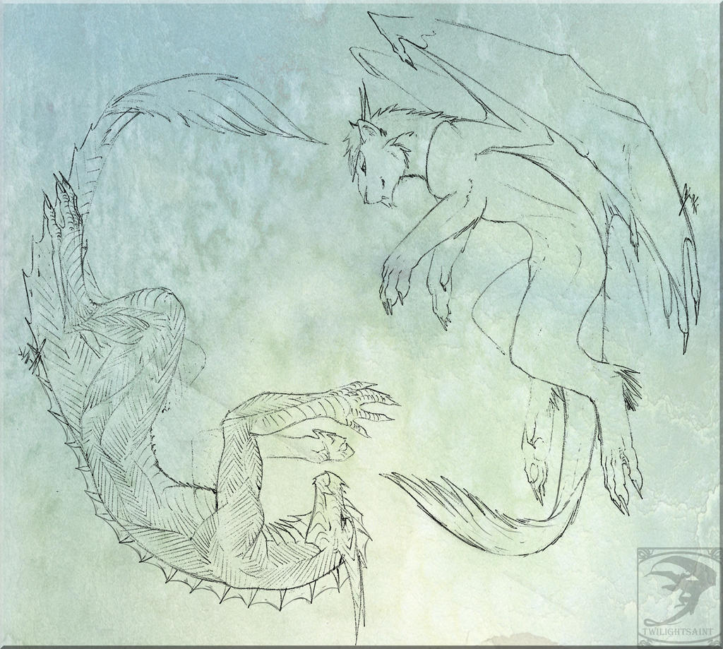 Sketch Comish - Yin-Yang