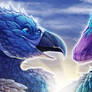 Couple Icon Comish - Loving Feathers
