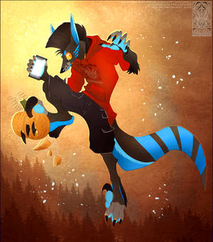 Personal Art and Story - Raze and The Pumpkin