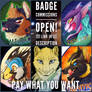 Pay-What-You-Want Badges / Commissions OPEN //