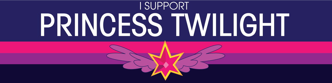 I Support Princess Twilight bumper sticker