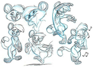 Cougari commission sketches