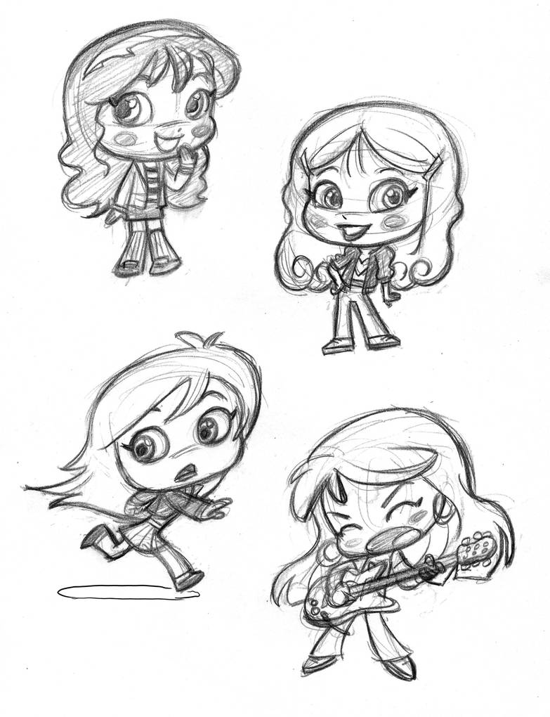 Cutsey girl designs, pt2 by tombancroft on DeviantArt