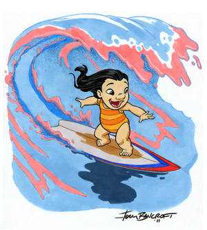 Lilo surfing