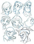 More Character heads by tombancroft