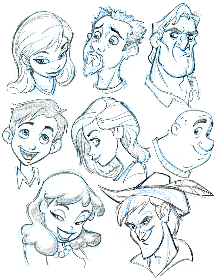 More Character heads by tombancroft on DeviantArt