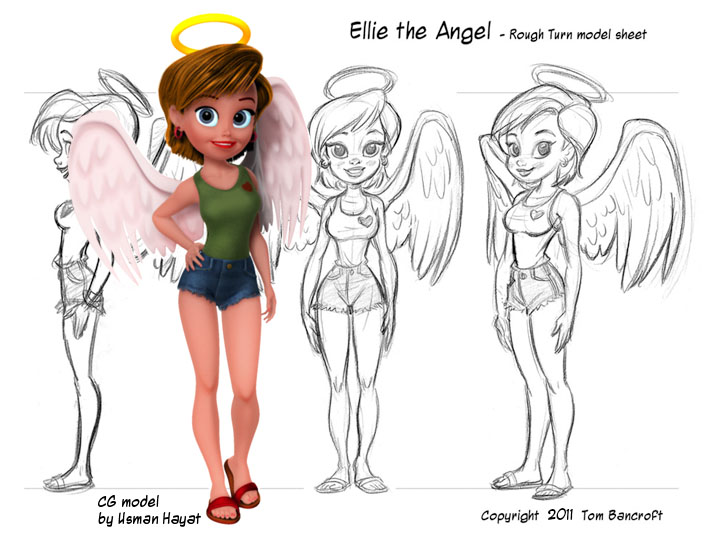 Ellie the Angel_in 3D color