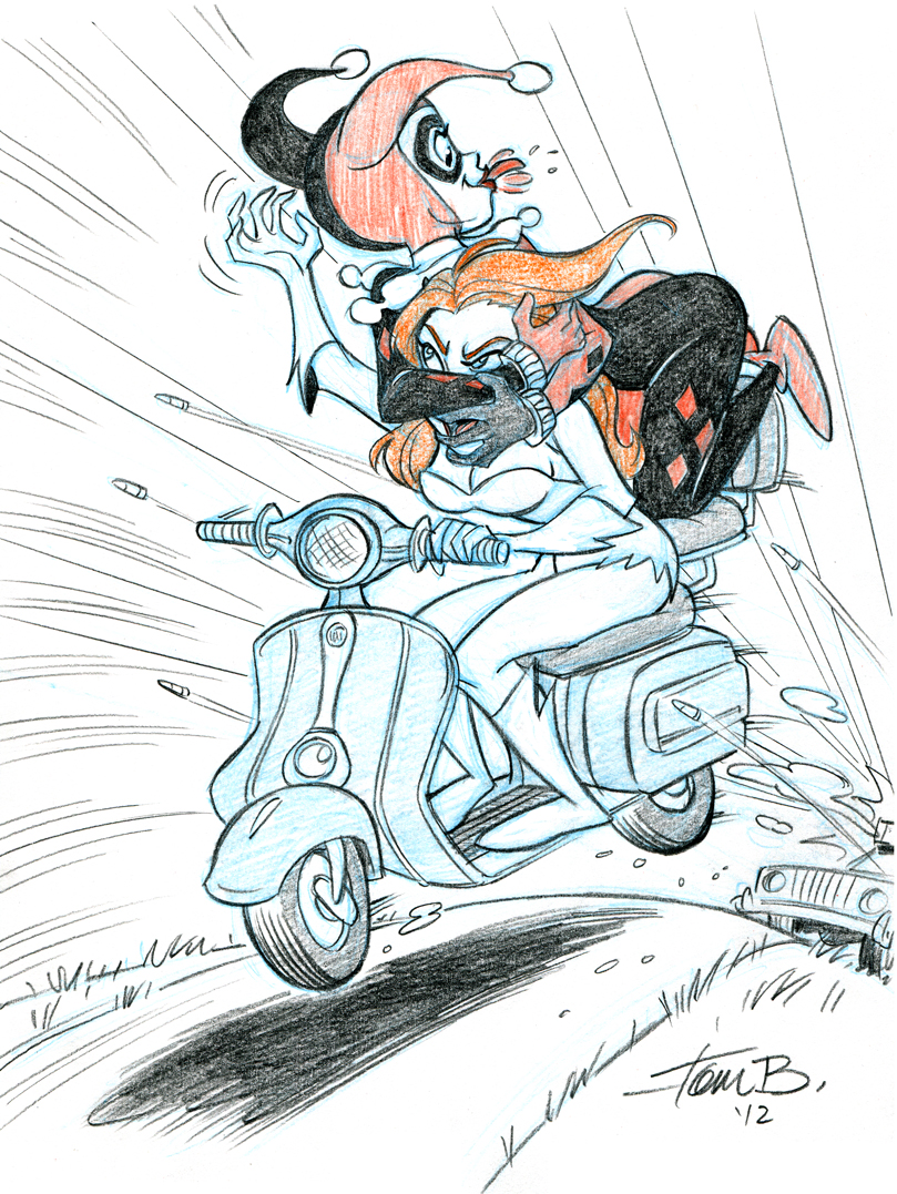 Poison Ivy and Harley Quinn- Team Up Week by tombancroft