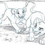 Simba and Nala- Team up sketch week