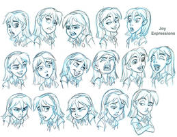 Joy Expressions model sheet for SB