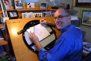 Me at my animation desk
