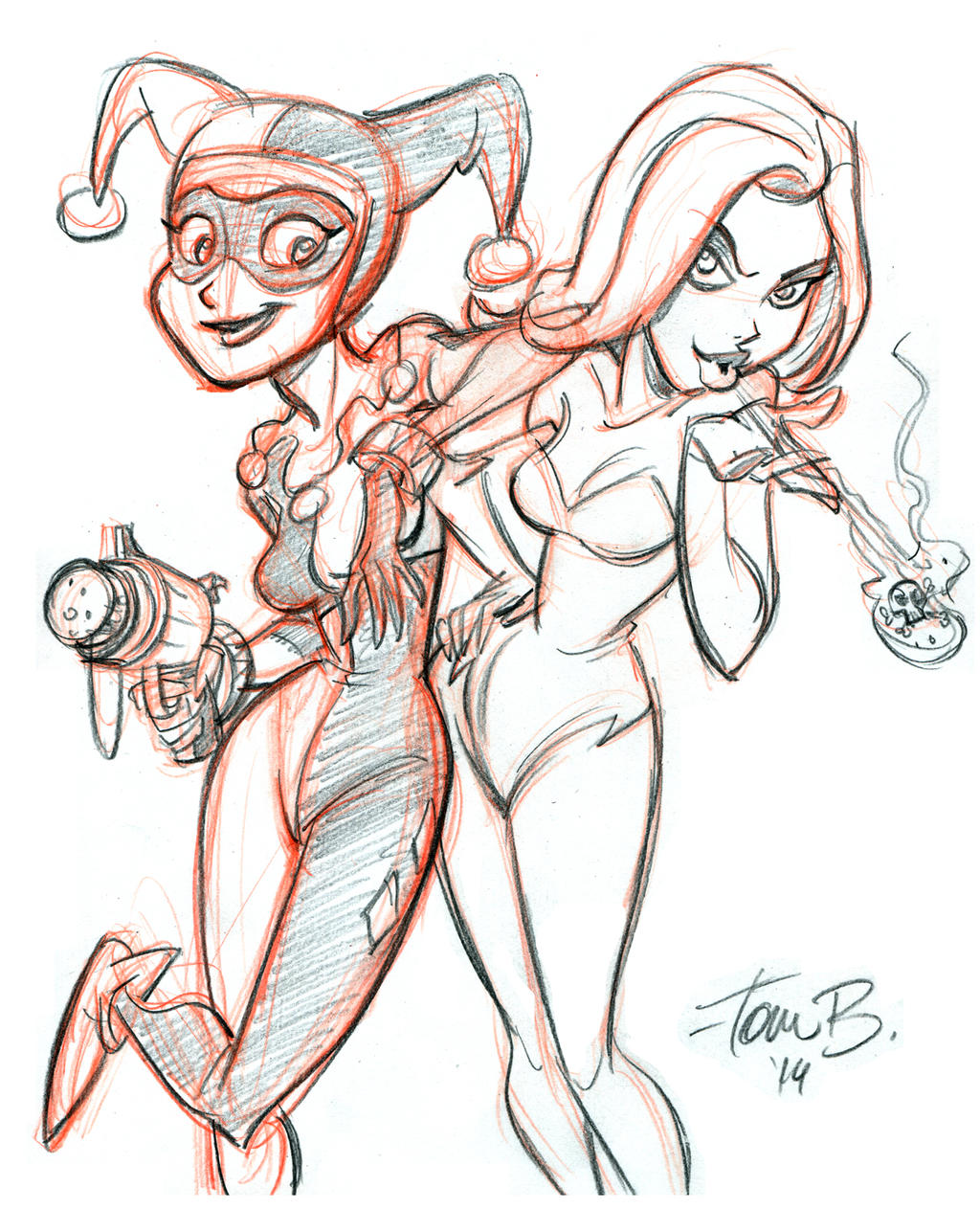 Harley and Ivy Sketch 3