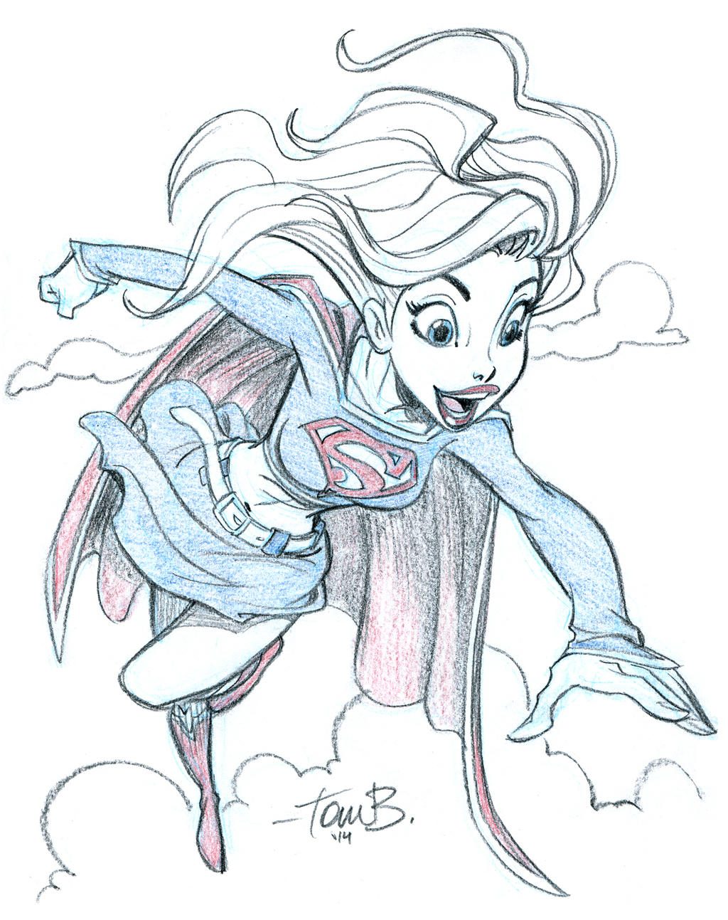 Supergirl Happy