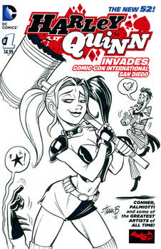 The New 52 Harley Quinn sketchcover