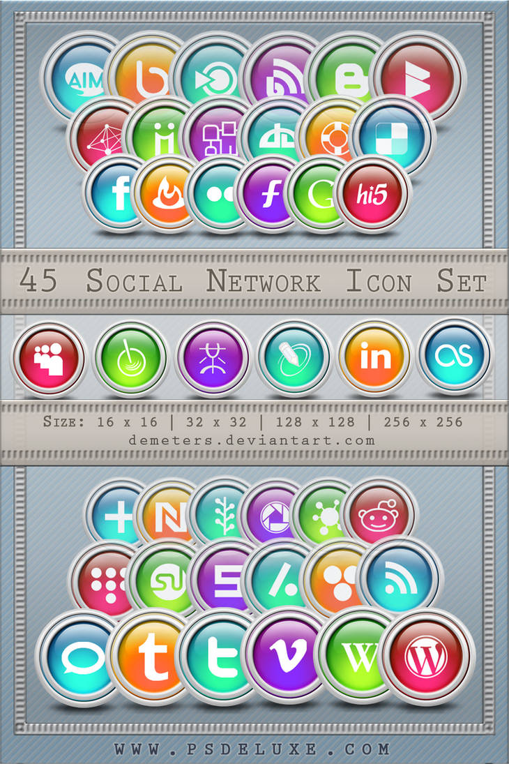 Ultimate Social Network Icons by demeters