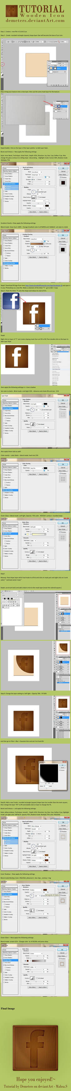 Tutorial - Wooden Social Networking Icons