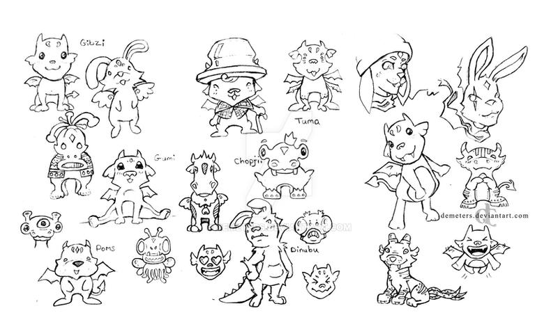 Random creature design by demeters on DeviantArt