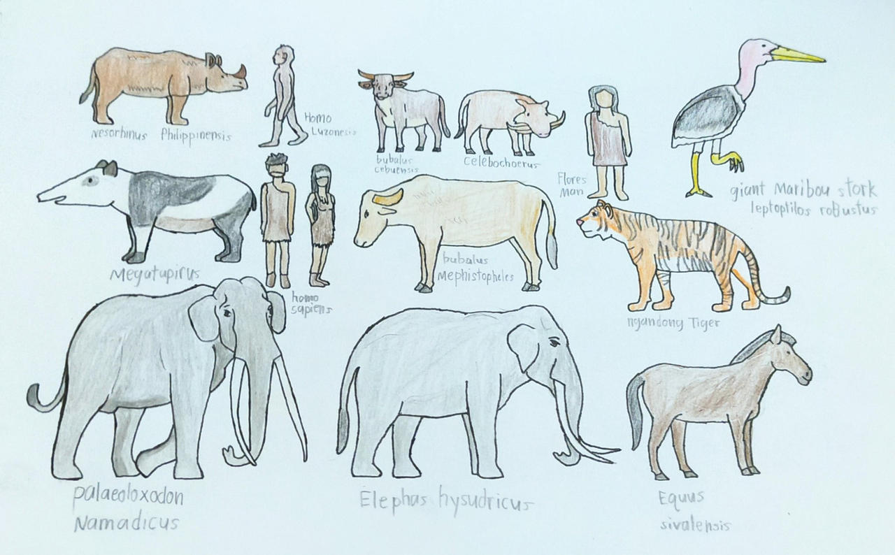 pleistocene Asian Megafauna 2/2 by torm28 on DeviantArt