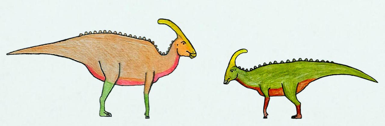 Parasurolophus and Charonosaurus by torm28 on DeviantArt