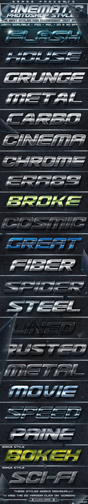 Cinematic Text Effects Styles