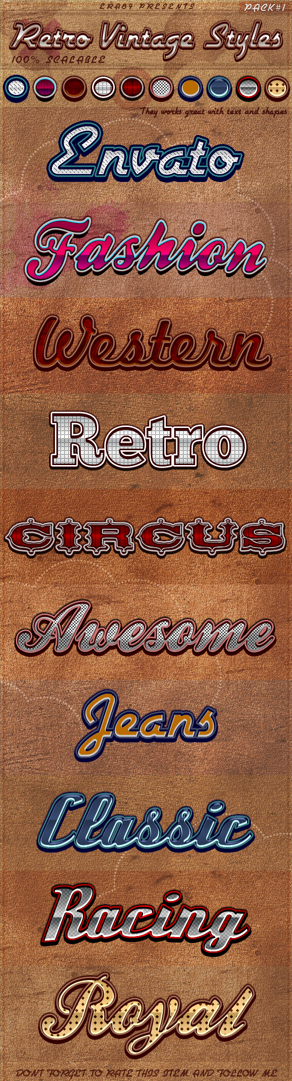 retro vintage photoshop styles by