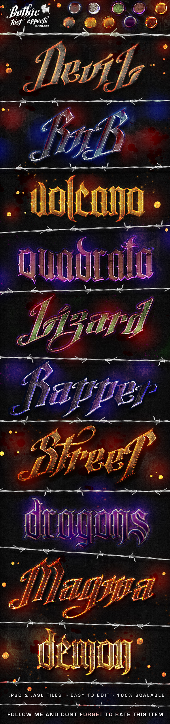 Gothic Text Effects - Photoshop Styles by KoolGfx on DeviantArt