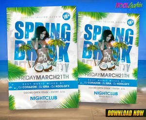 Spring Break After Party Flyer