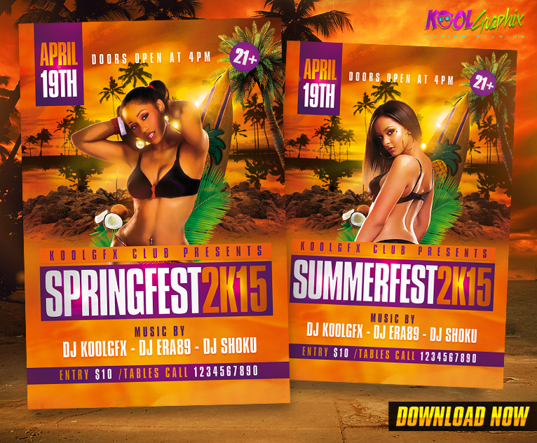 Spring / Summer Fest Party Flyer