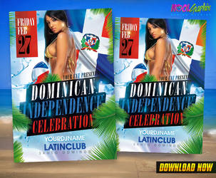 Dominican Independence Celebration Party Flyer by KoolGfx