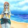 Midna in the Beach