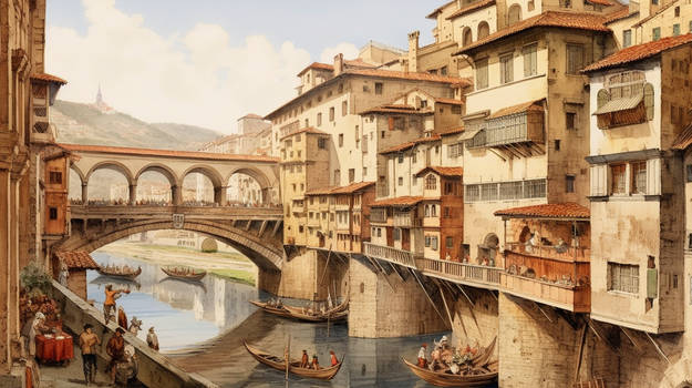 Ponte Vecchio. Medieval.