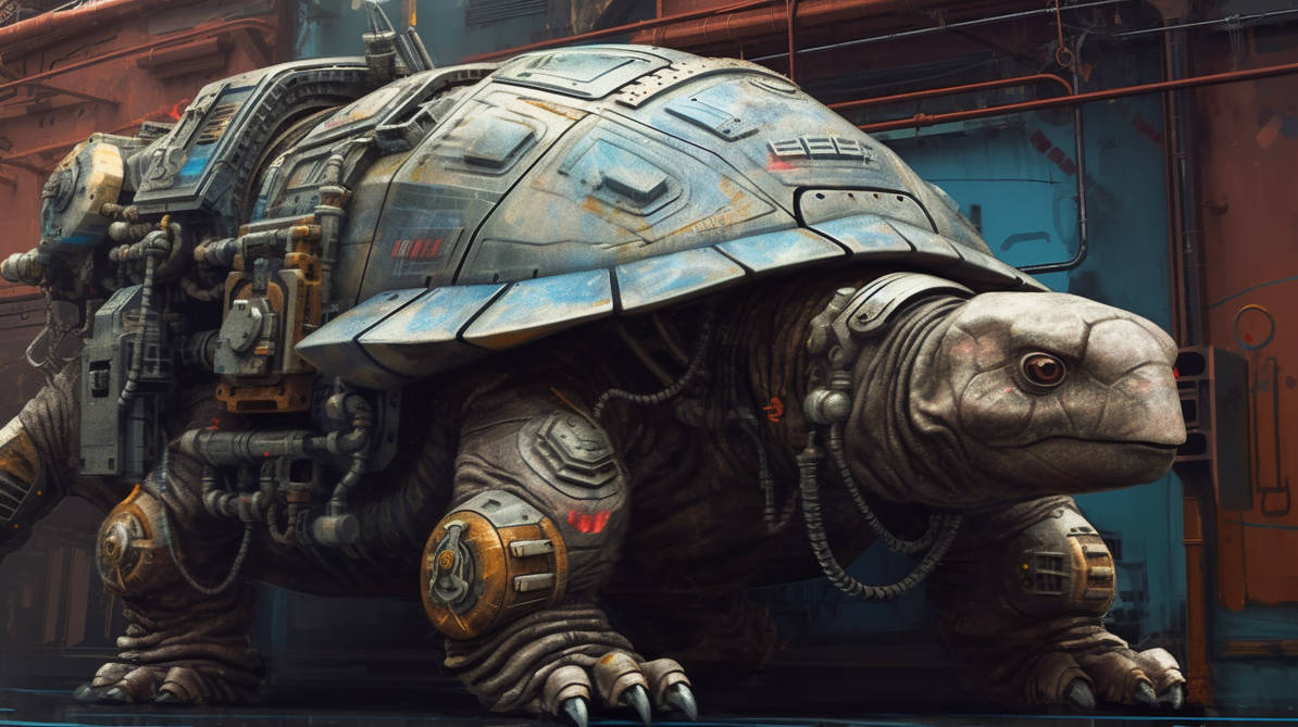 Huge mechanical robot turtle. by BergionStyle on DeviantArt