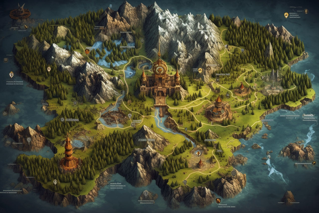 World map. Concept. Medieval. Fantasy. by BergionStyle on DeviantArt