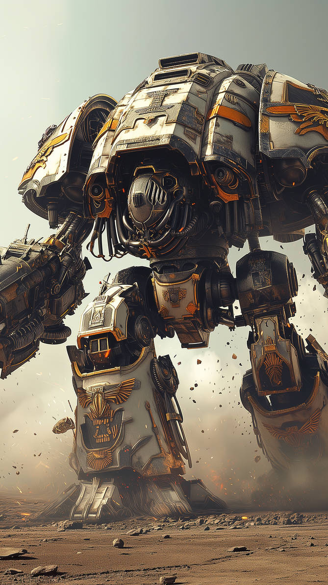 Wh40k. Knight walking. by BergionStyle on DeviantArt