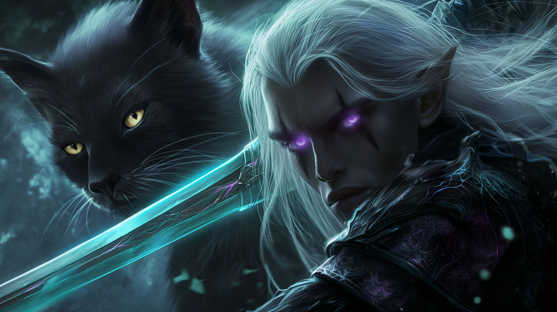 DND. Drizzt Do'Urden and Guenhwyvar. by BergionStyle on DeviantArt