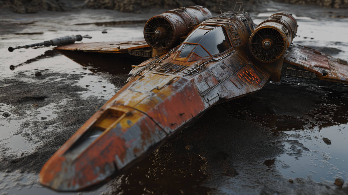 Falling X-Wing. by BergionStyle on DeviantArt