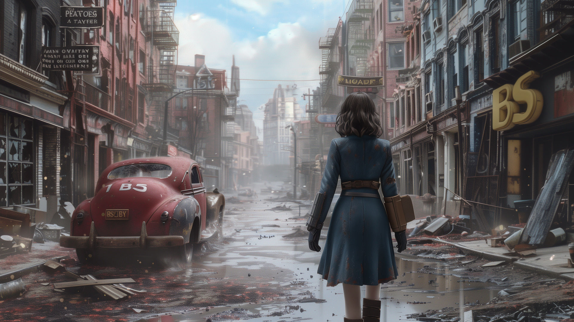 Lady in fallout. by BergionStyle on DeviantArt