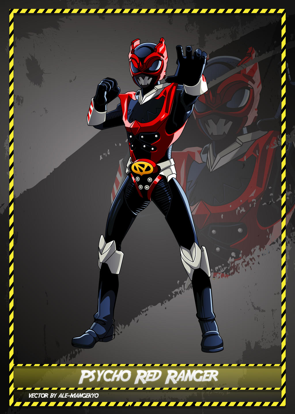 Psycho Red Ranger 01 by ale-mangekyo on DeviantArt
