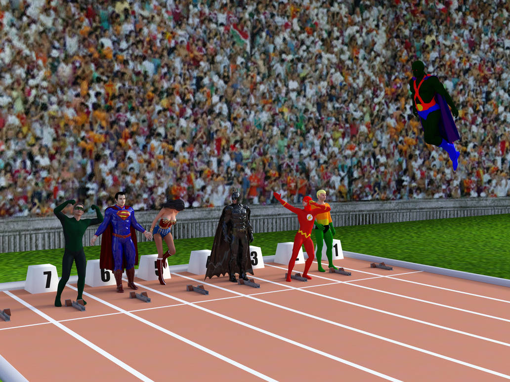 Jla Running Justice League Running Race 1 by leonluthor123 on DeviantArt
