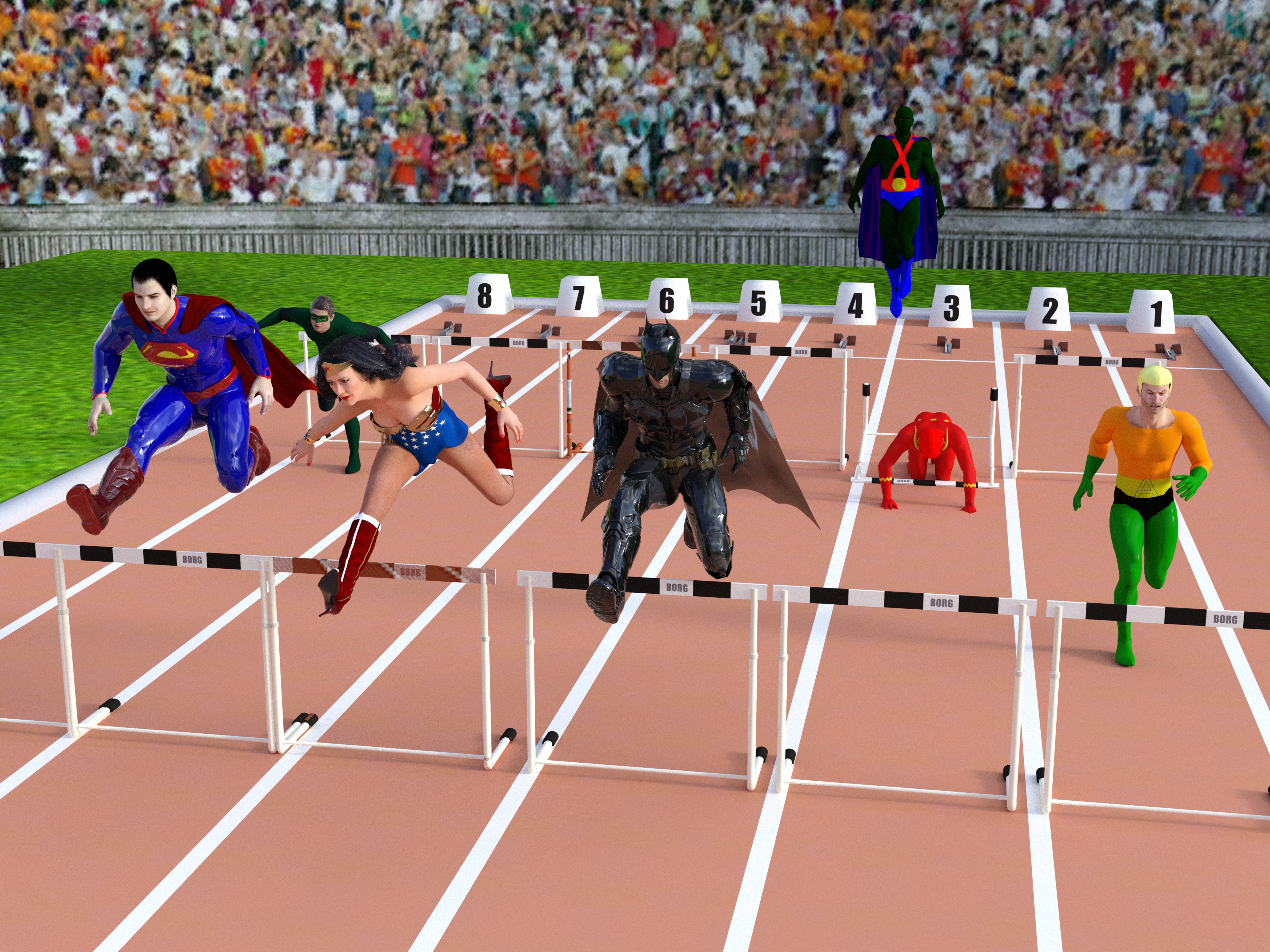 Jla Running Justice League Running Race 2 by leonluthor123 on DeviantArt
