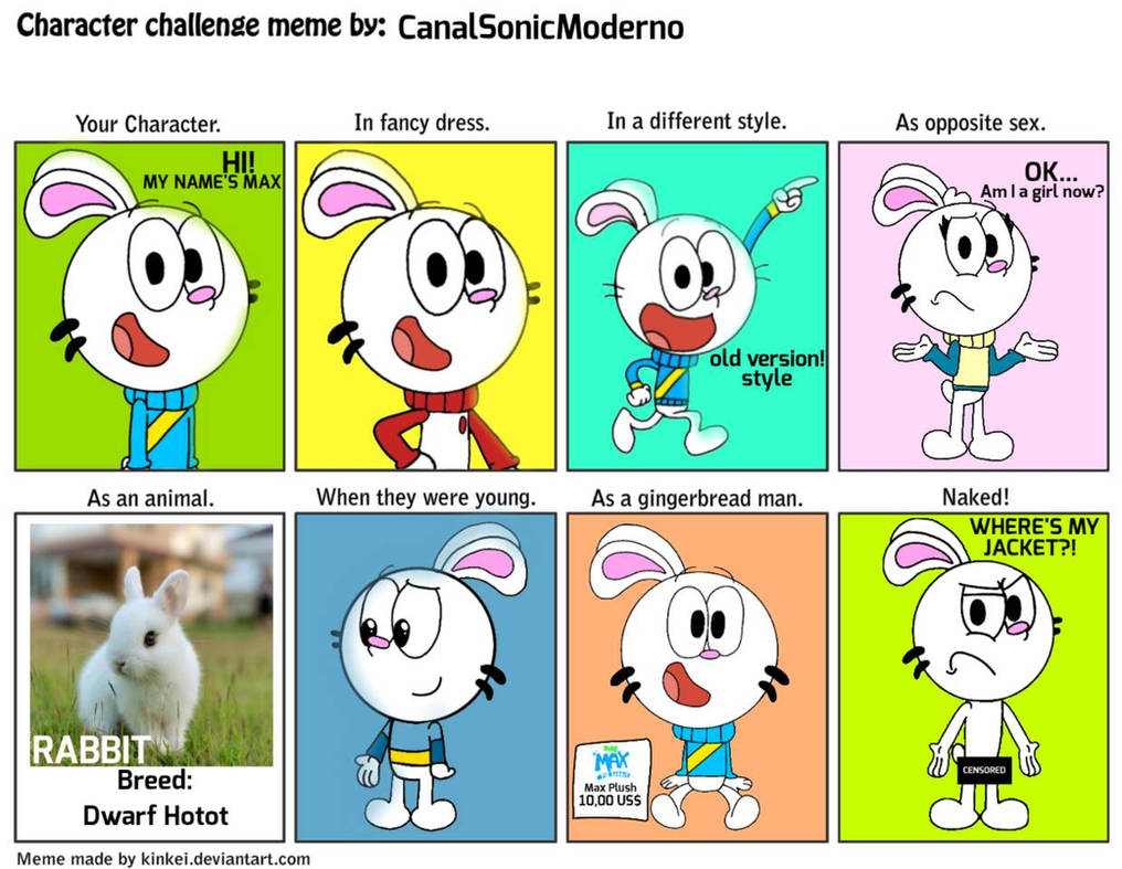 Max the Rabbit in Character Challenge Meme by CanalSonicModerno on ...